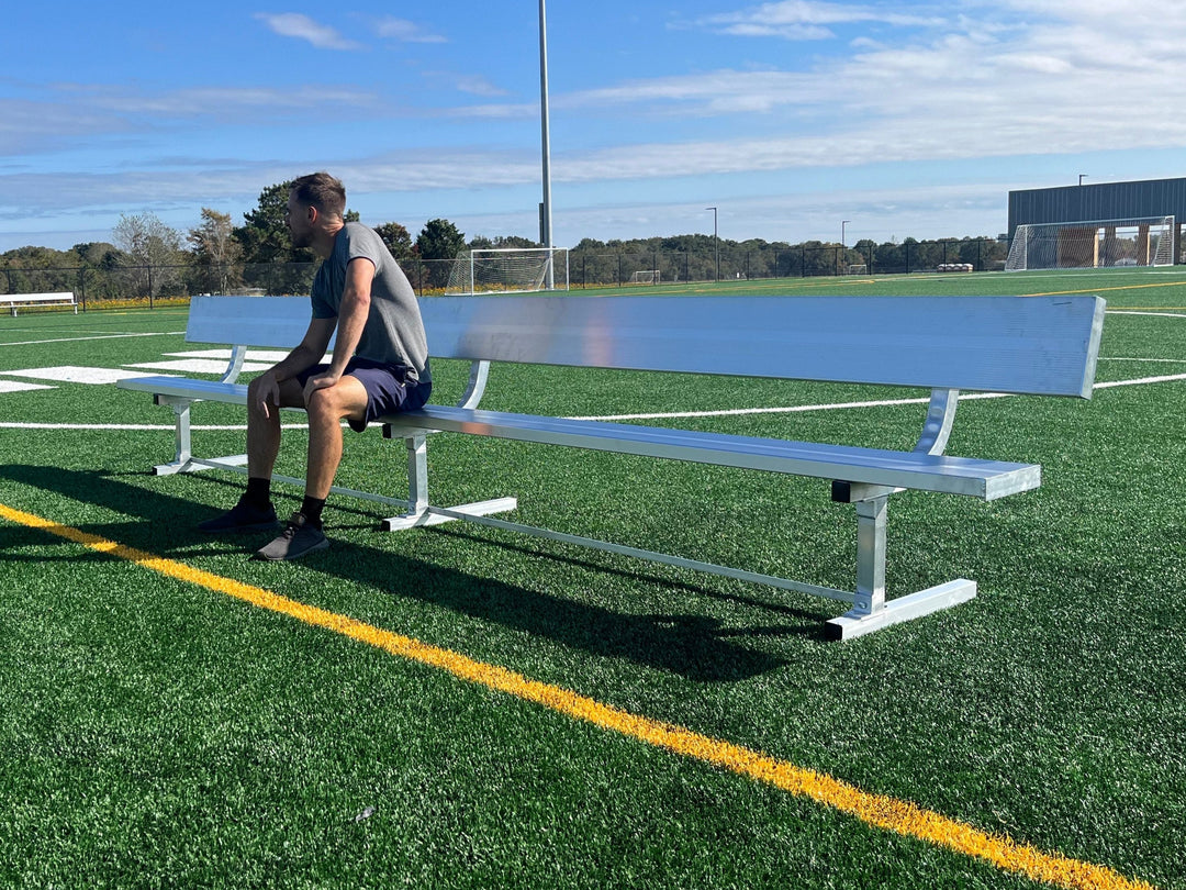 metal soccer bench
