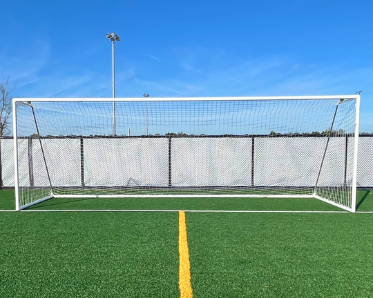 full size soccer goal front
