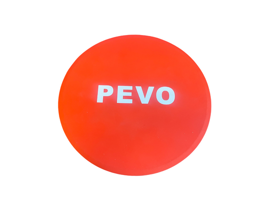 red flat soccer marker