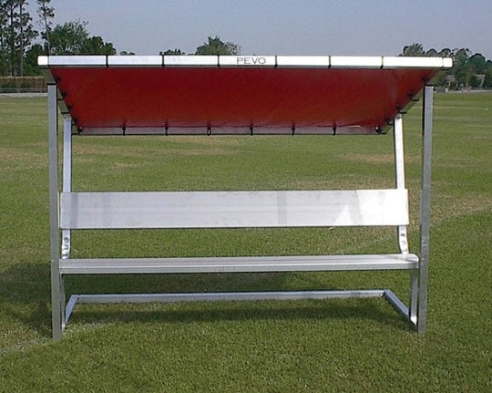 covered soccer bench