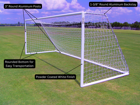PEVO Park Series Soccer Goal - 8x24-Goal-Pevo Sports-Specs