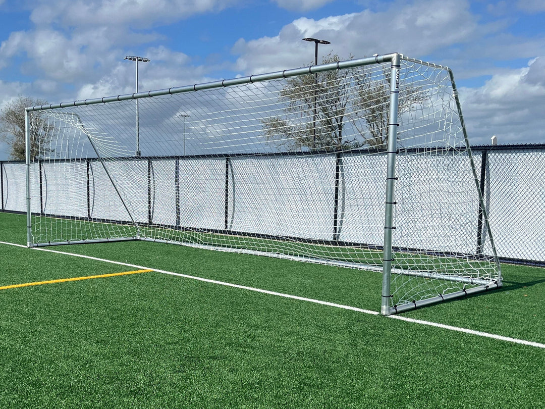 full size soccer goal angle