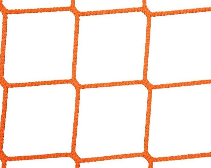 PEVO 8x24 Soccer Goal Net - PE - 8' x 24' x 3' x 8' - 3mm- ORANGE-NET-Pevo Sports-Orange-