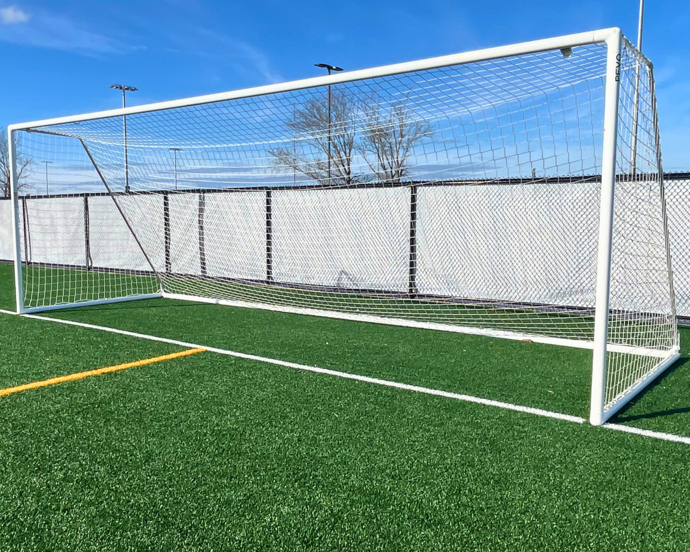 full size soccer goal angle