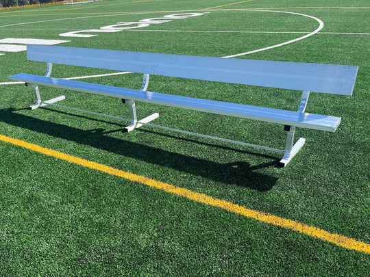 15 foot bench with back