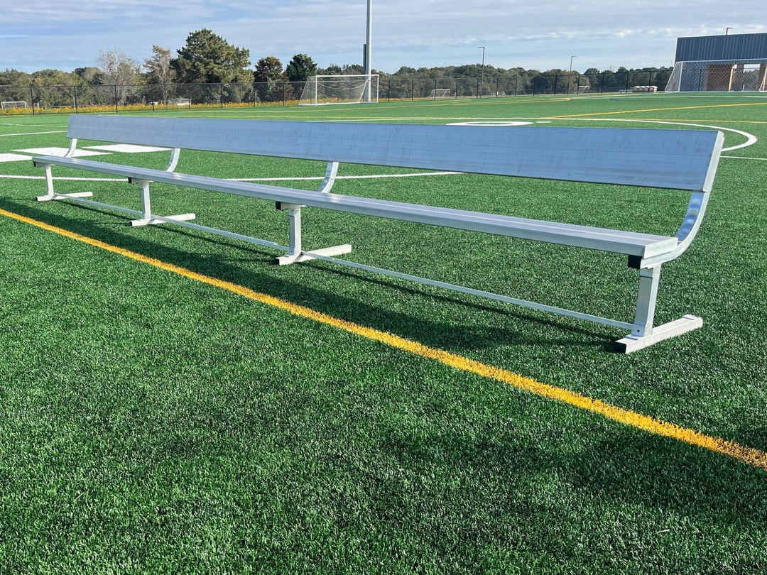 21 foot bench with back