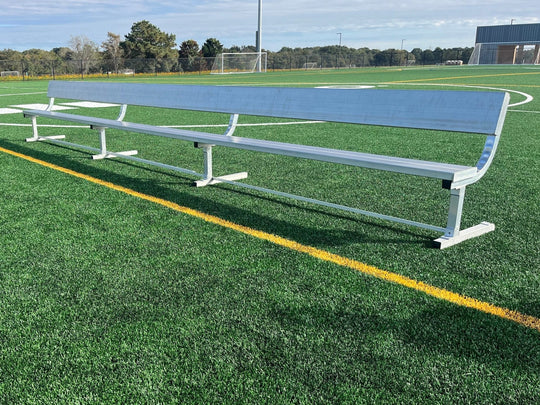 21 foot bench with back