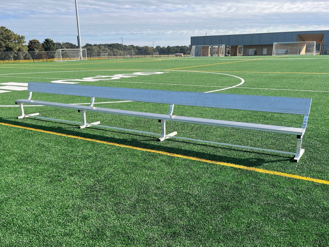 21 foot bench with back