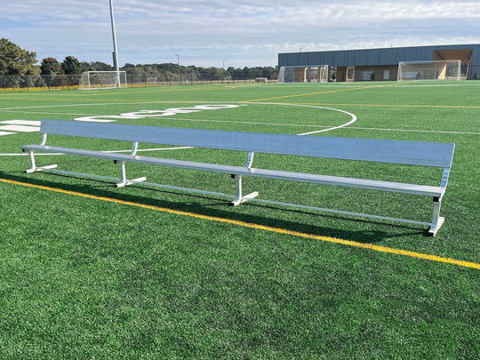 21 foot bench with back