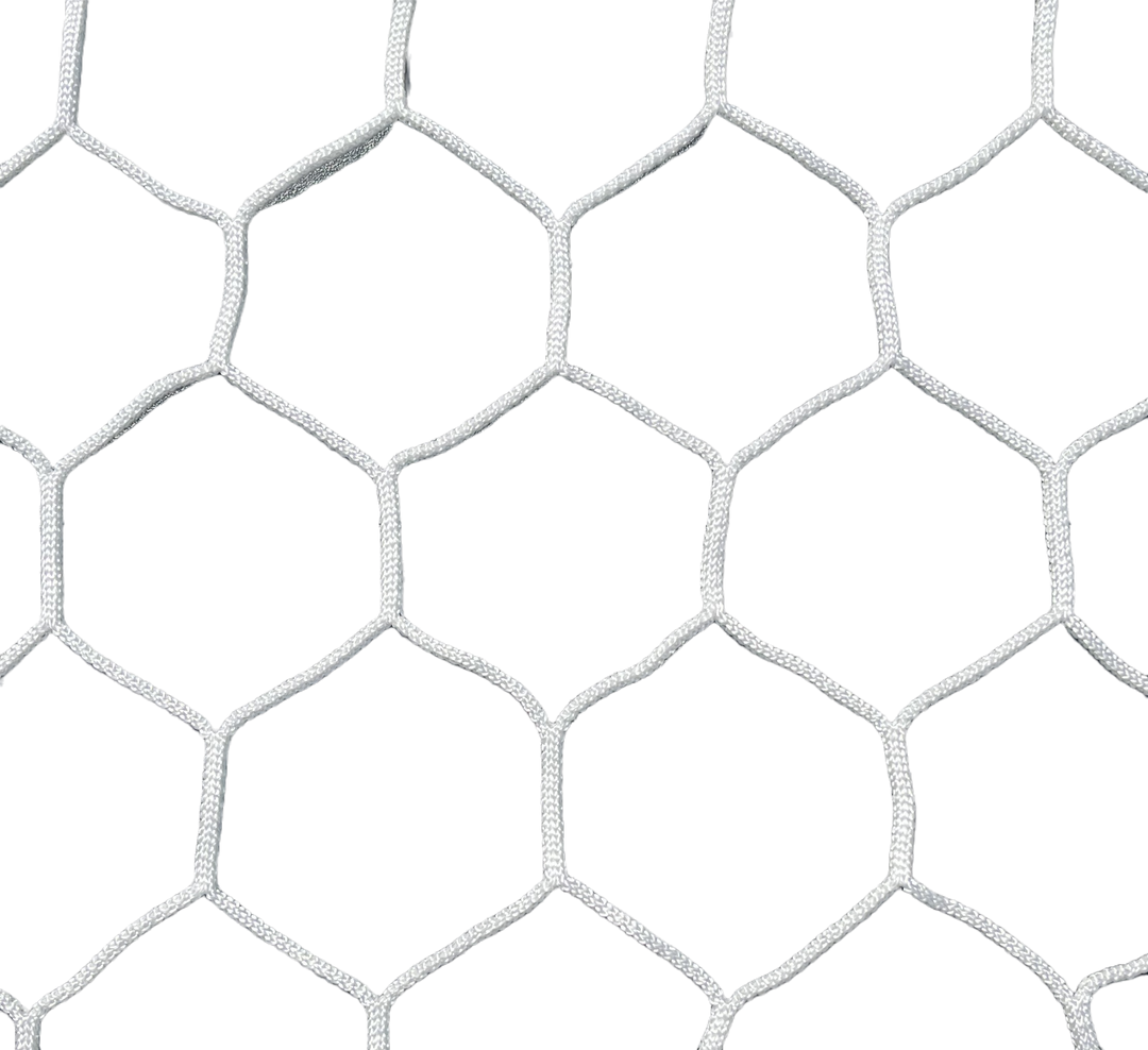 PEVO 6'.5x18.5' Hexagonal Soccer Goal Net - 4mm - HTPP - Hexagonal - 6.5' x 18.5' x 2.5' x 6.5’-NET-Pevo Sports-