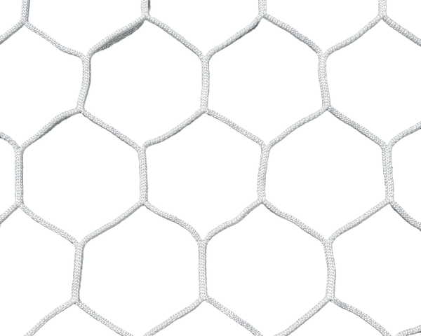 PEVO 8x24 World Cup Hexagonal Soccer Goal Net - 4mm - HTPP - Hexagonal - 8' x 24' x 6' x 6'