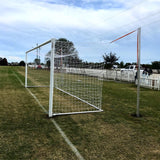 PEVO 8x24 World Cup Soccer Goal Net - 8' x 24' x 6' x 6' - 3mm