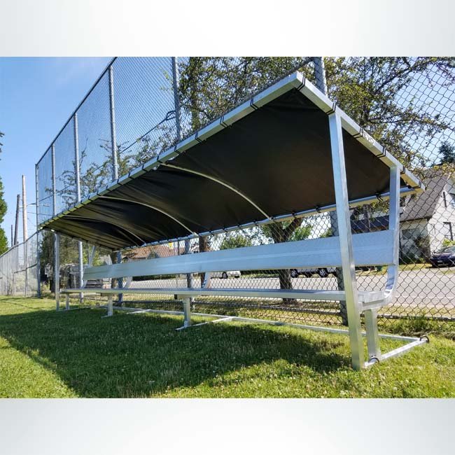 covered bench inside