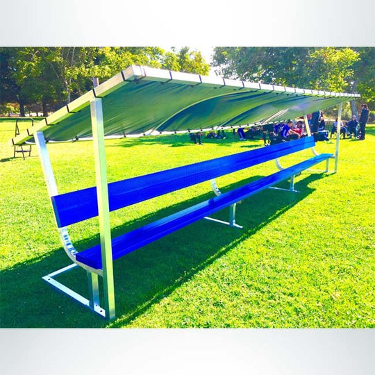 covered bench side